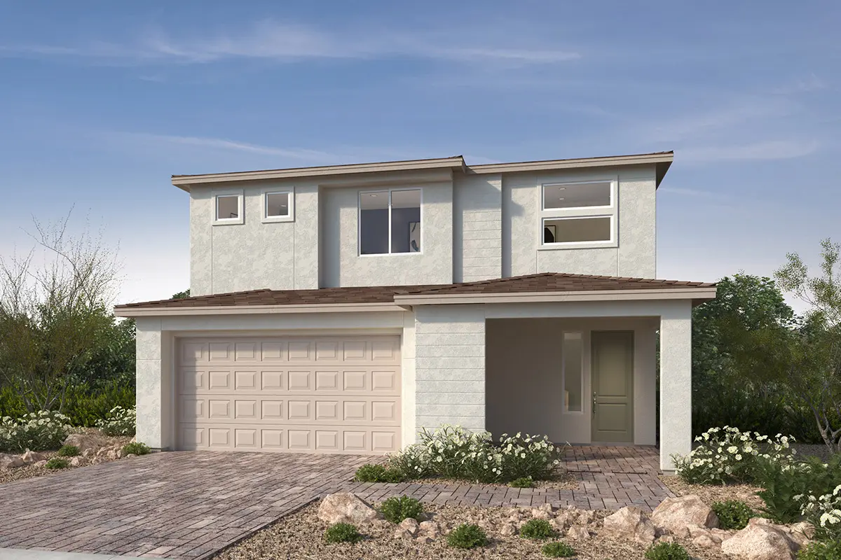 Front Elevation A of Plan 3095 at Cloudbreak Ridge by KB Home