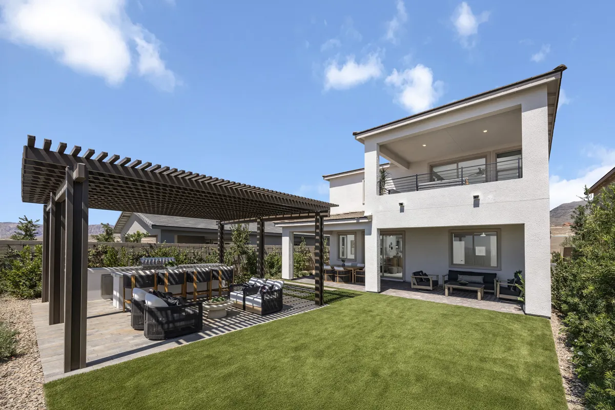 Backyard of Plan 2989 at Cloudbreak Ridge by KB Home (2)