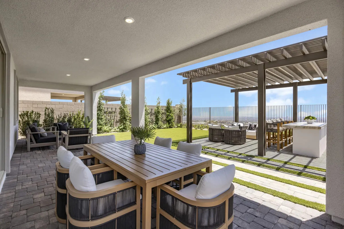 Bakcyard of Plan 2989 at Cloudbreak Ridge by KB Home