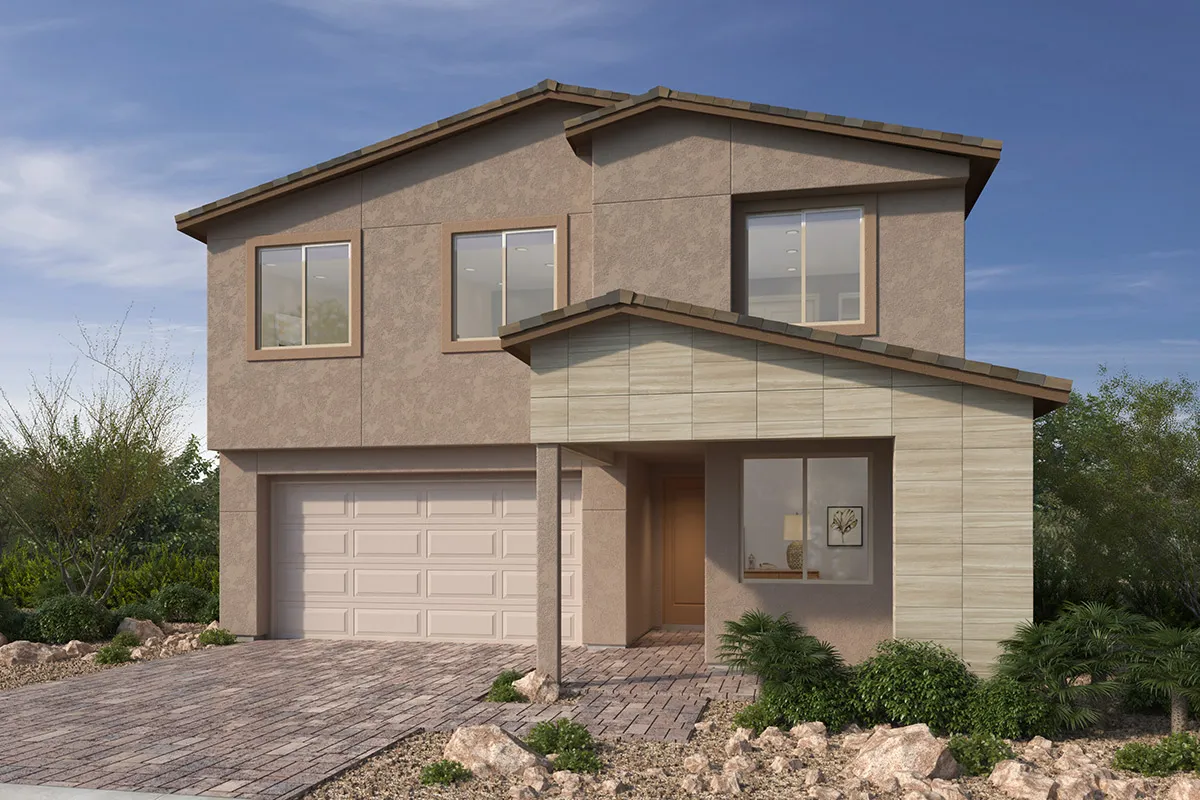 Front Elevation A of Plan 2753 at Cloudbreak Ridge by KB Home