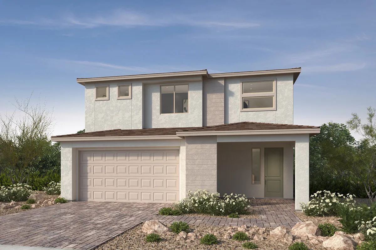 Front Elevation A of Plan 3095 at Cloudbreak Ridge by KB Home