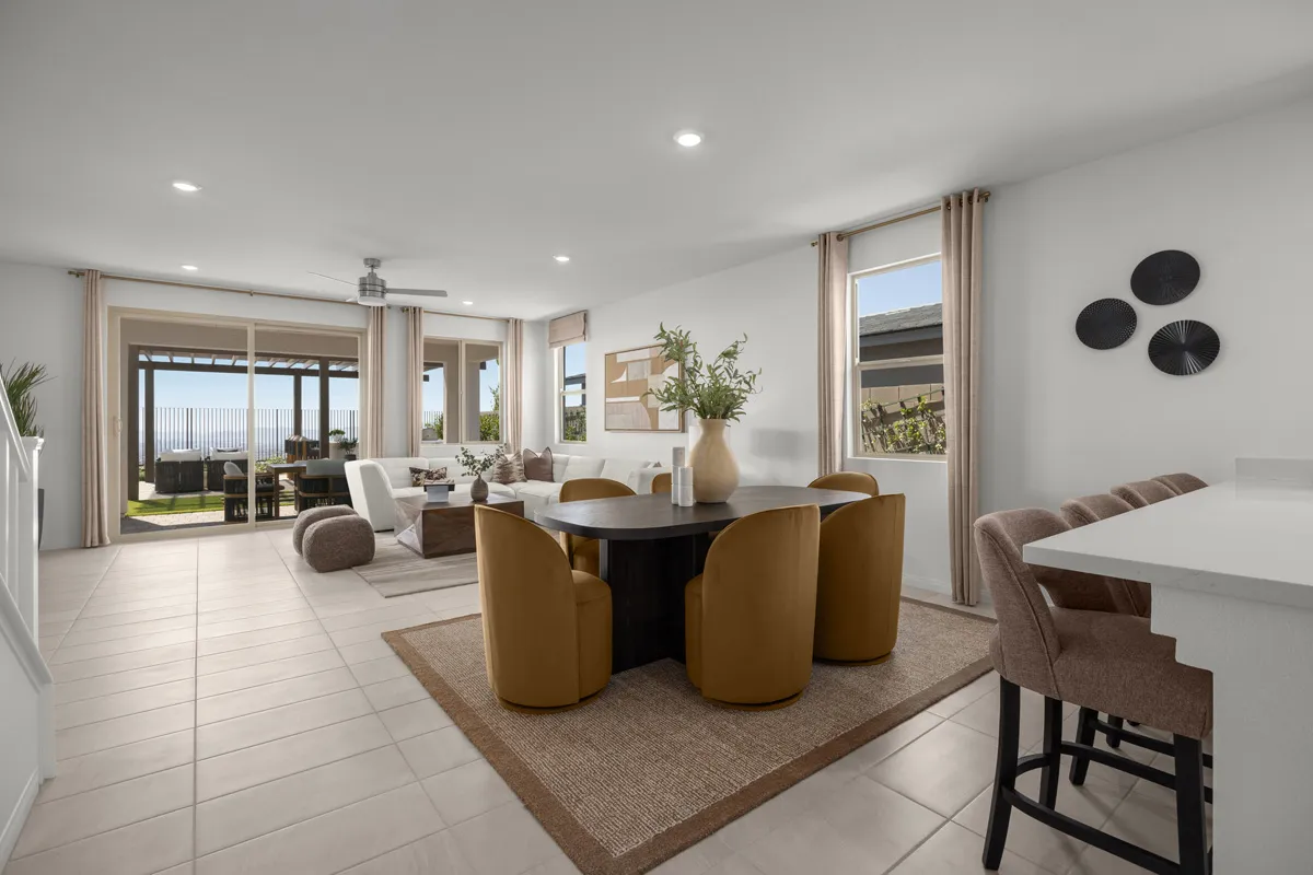 Greatroom of Plan 2989 at Cloudbreak Ridge by KB Home (2)