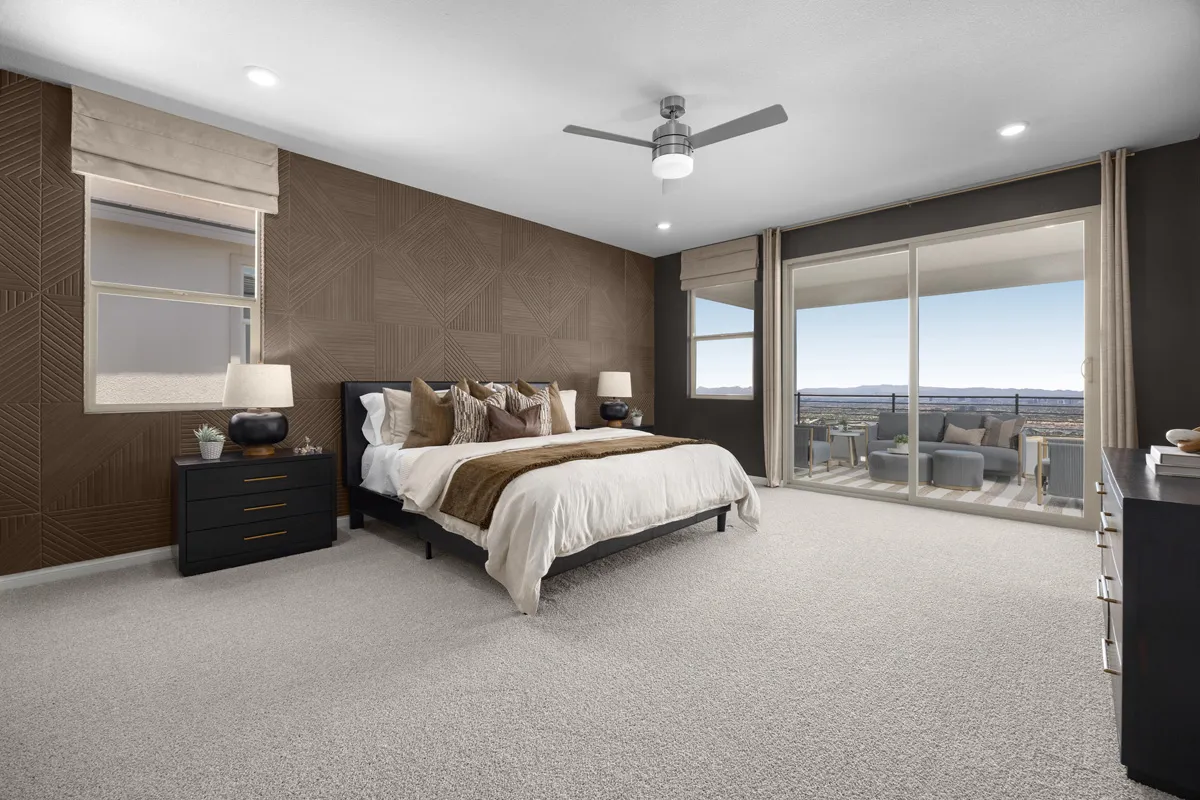 Primary Bedroom of Plan 2989 at Cloudbreak Ridge by KB Home (2)