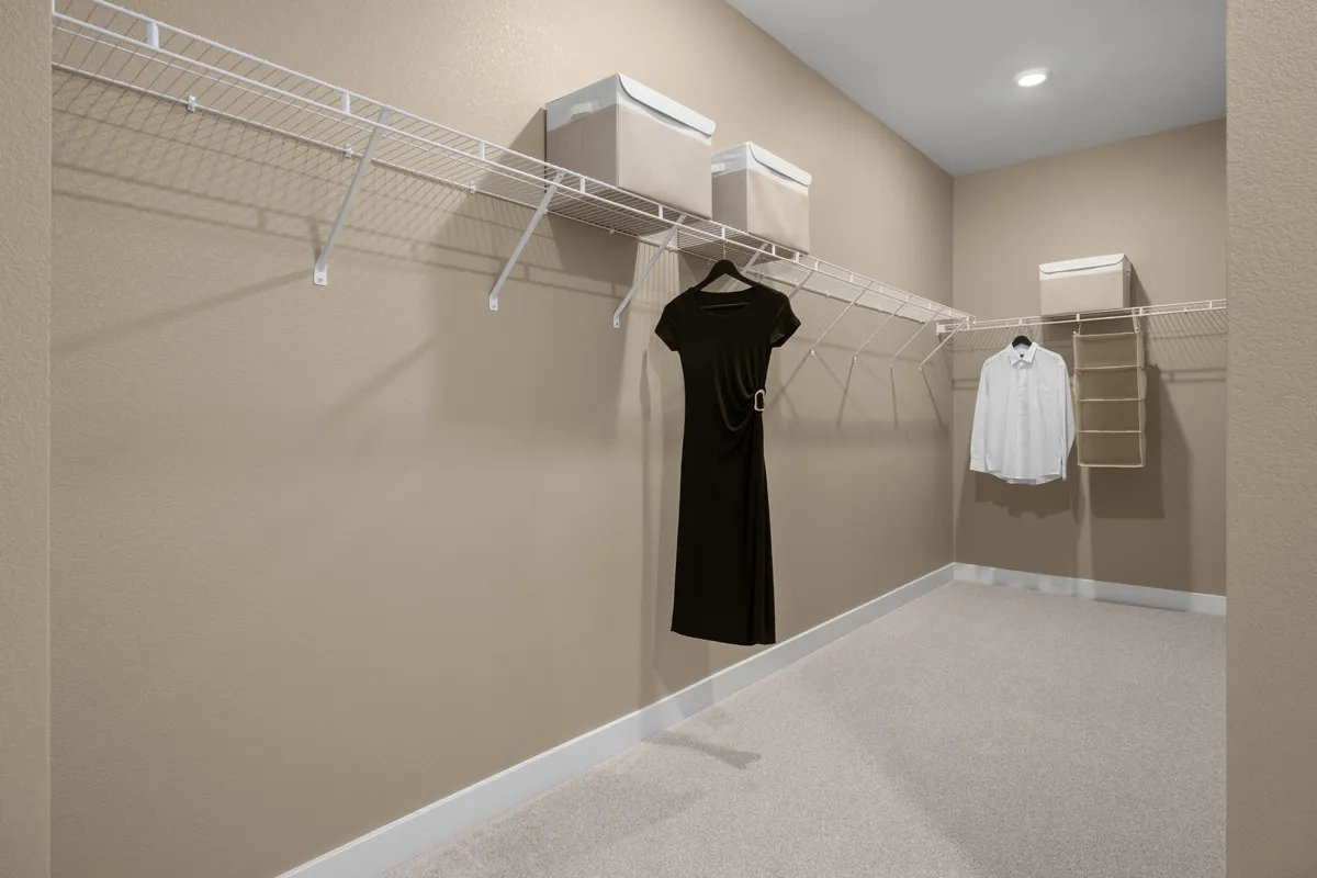 Primary Closet of Plan 3095 at Cloudbreak Ridge by KB Home
