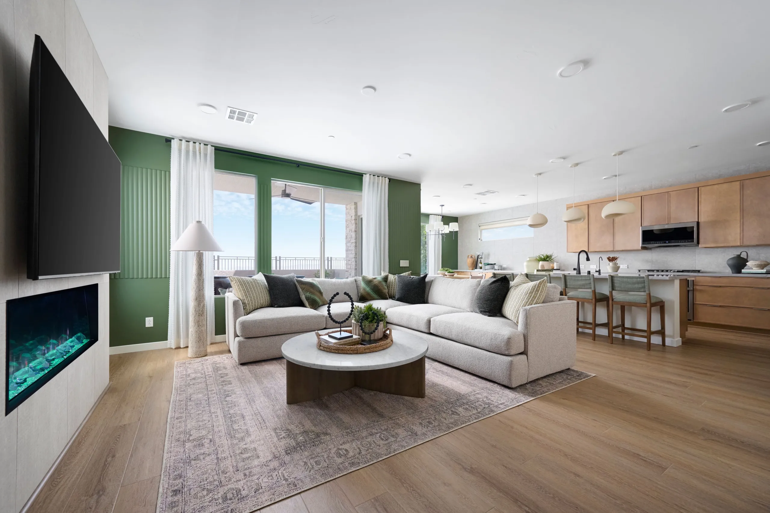 Great Room of Plan 3 – Collection 1 at Aberdeen by Tri Pointe Homes Great Room of Plan 3 - Collection 1 at Aberdeen by Tri Pointe Homes