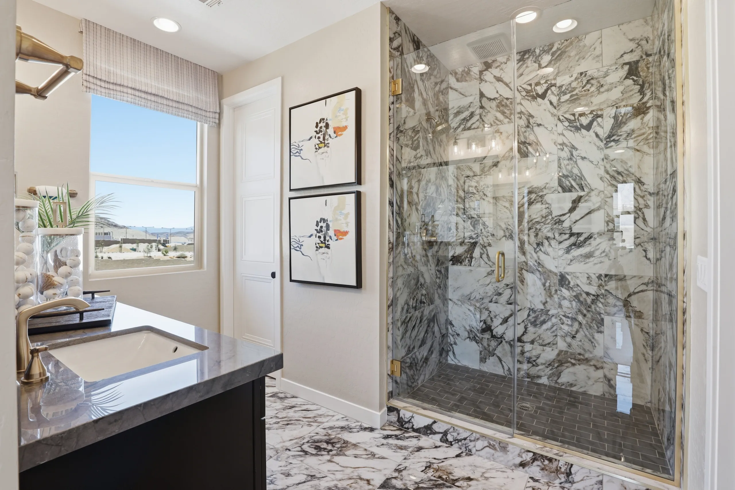 Primary Bathroom of Nina 3 Model at Iris Glen by Richmond American Homes