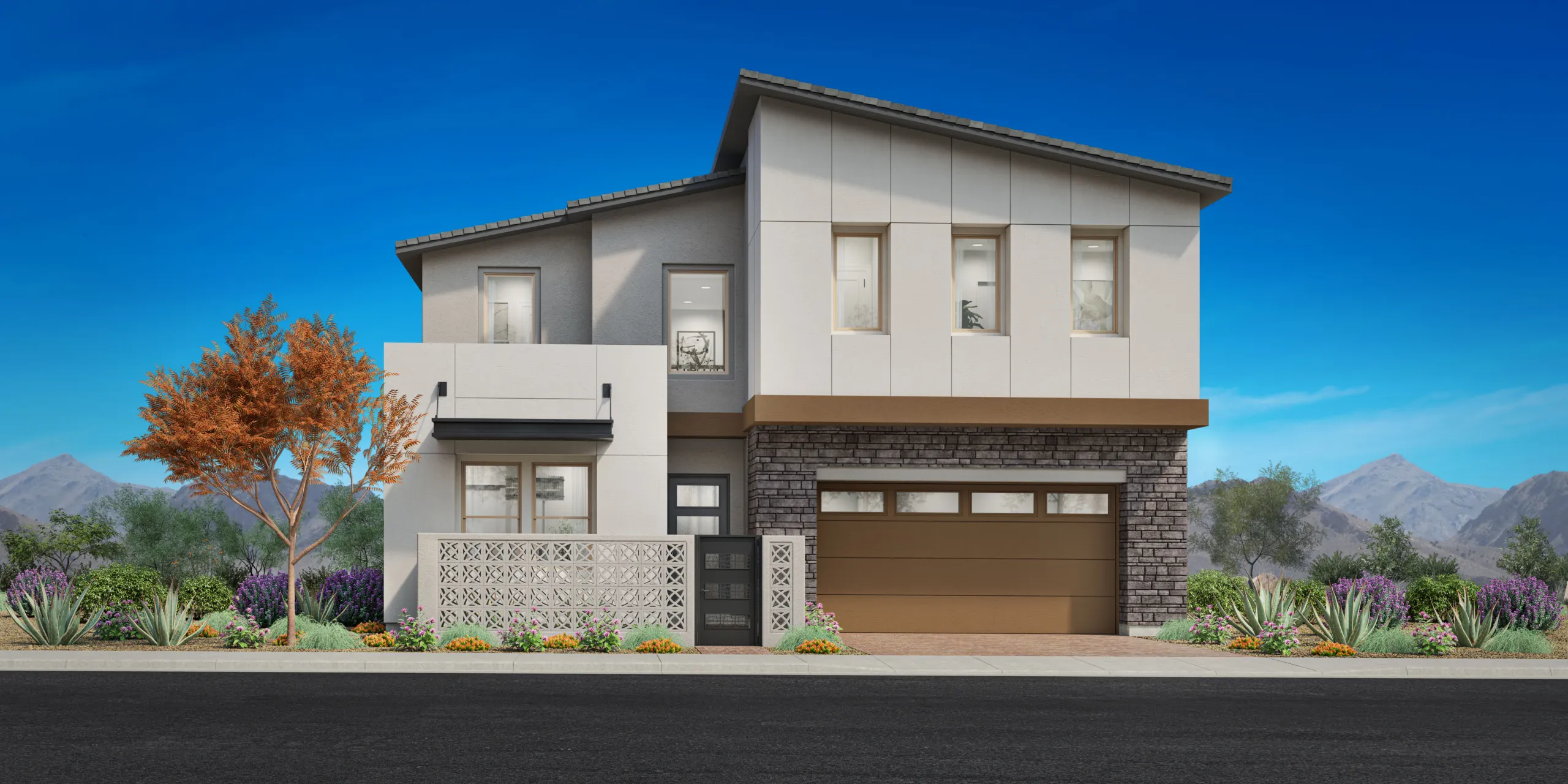 Front Elevation B of Grayson Model at Reflection Ridge by Toll Brothers Front Elevation B of Grayson Model at Reflection Ridge by Toll Brothers