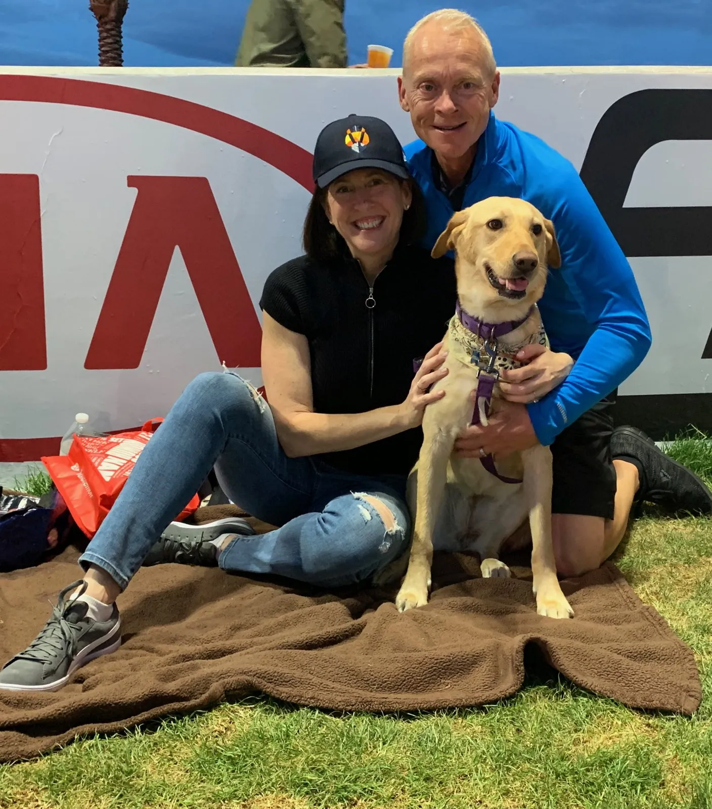 Lori and Paul Nelson with their dog