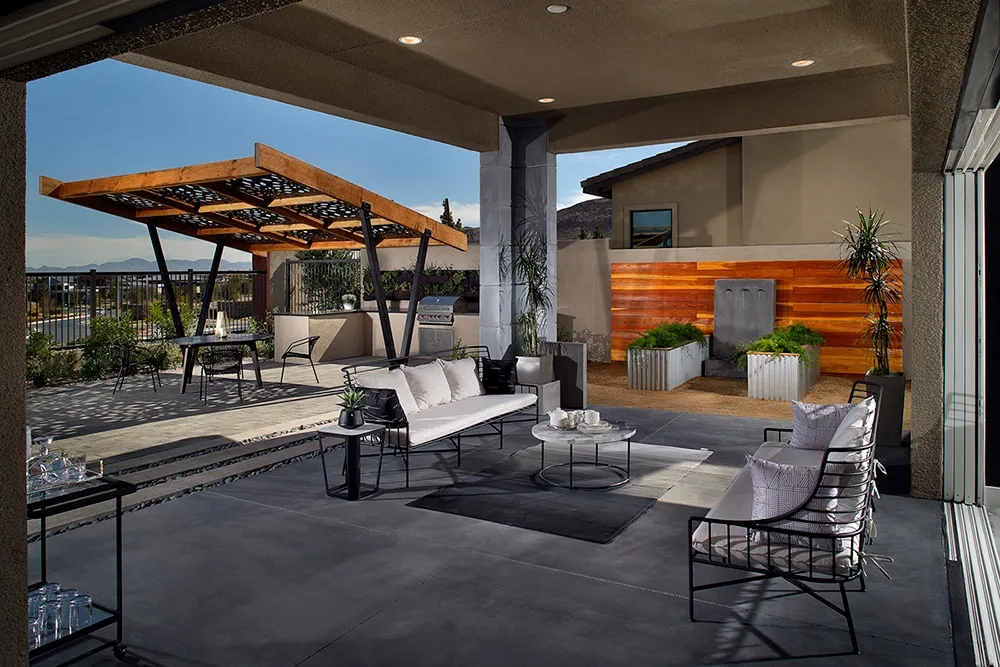 Backyard at Nova Ridge by Pardee Homes in Summerlin