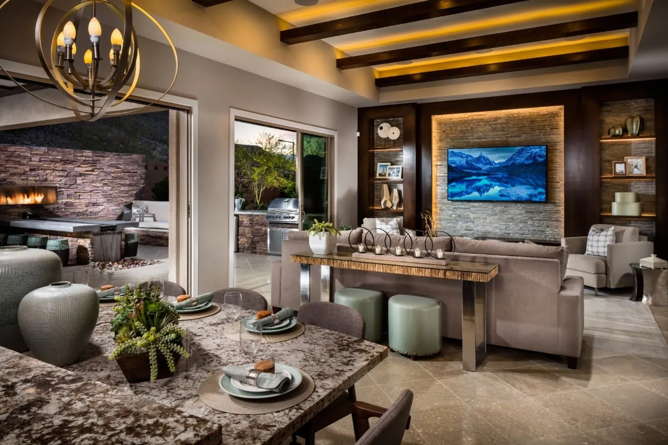 Living Room at Regency by Toll Brothers in summerlin