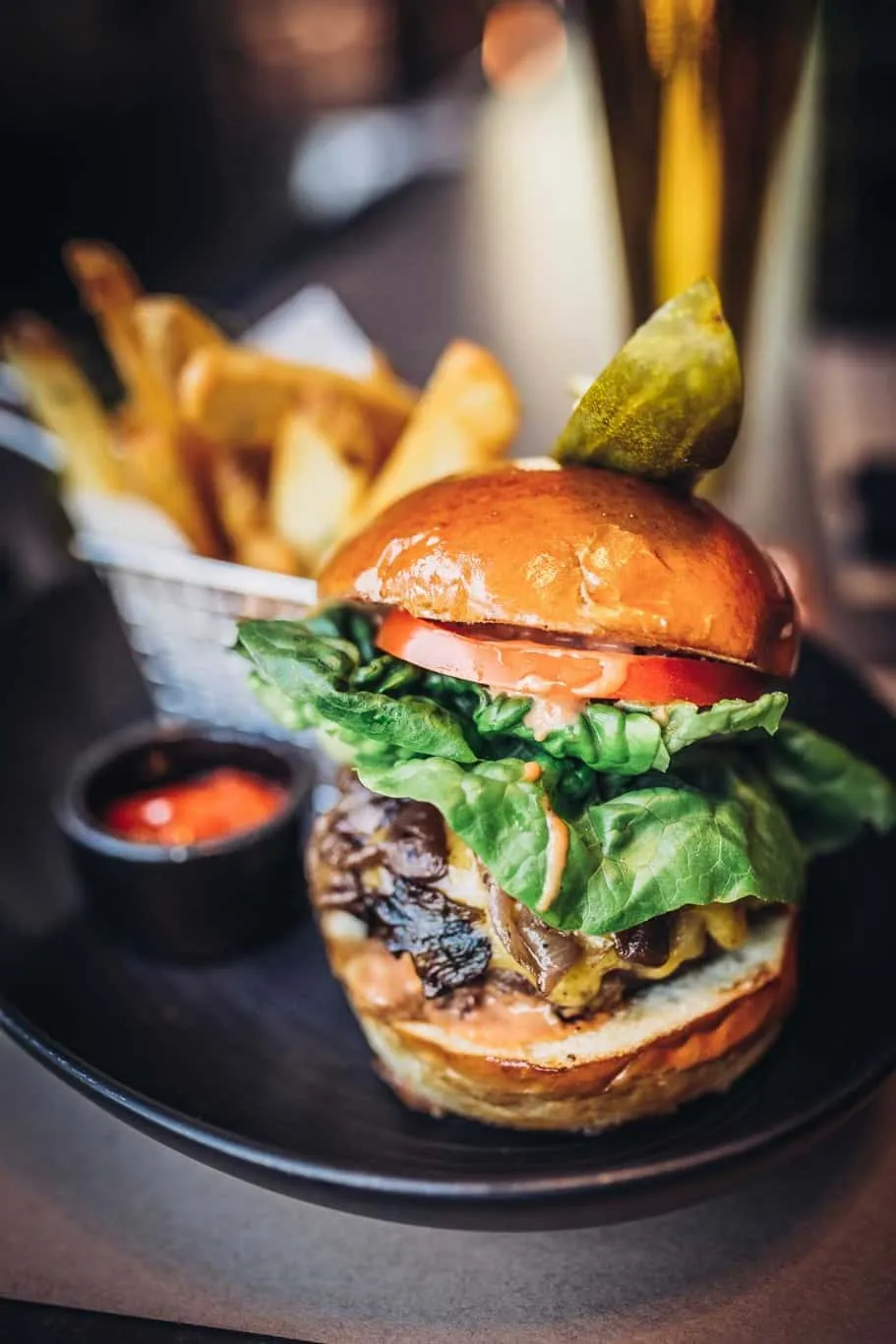 Burger at Players Locker at Downtown Summerlin