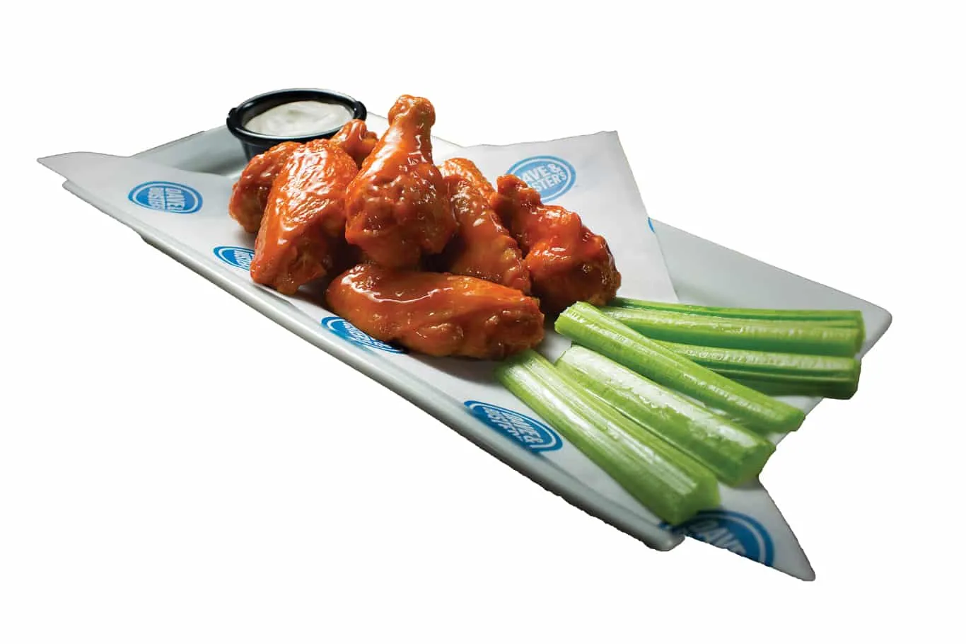 Wings and celery from Dave and Busters in Downtown Summerlin