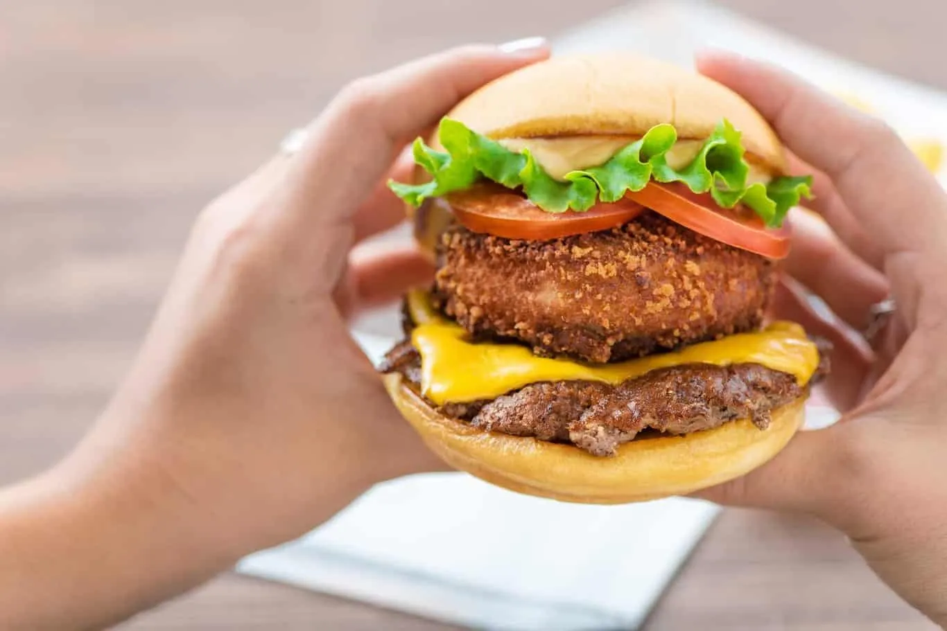 Burger at Shake Shack