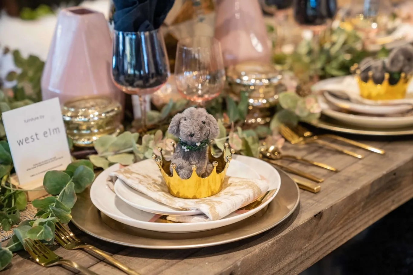 Decor from West Elm Summerlin on a table at True Food Kitchen