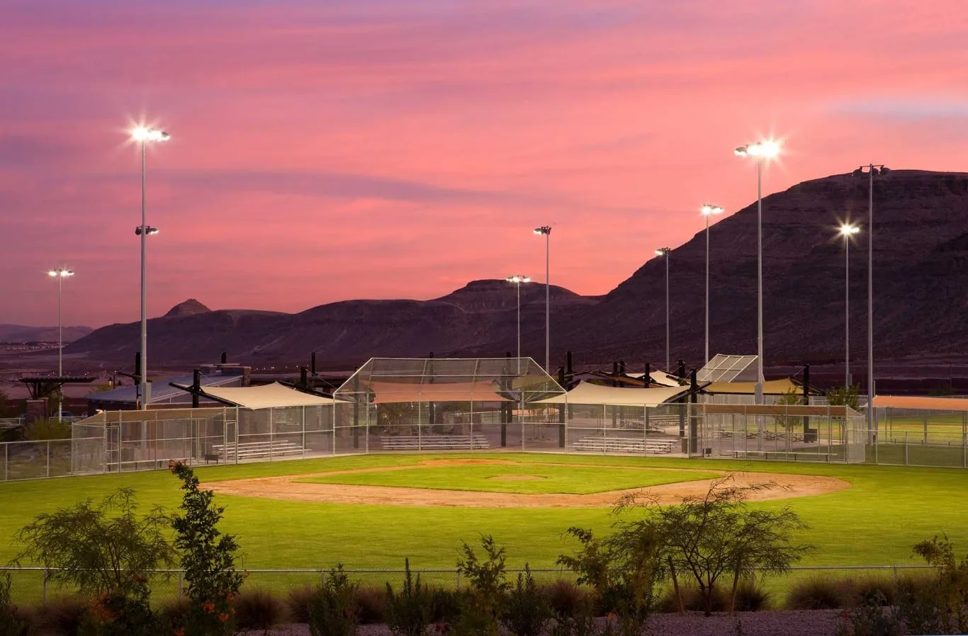 Baseball field at Mesa Park in Summerlin