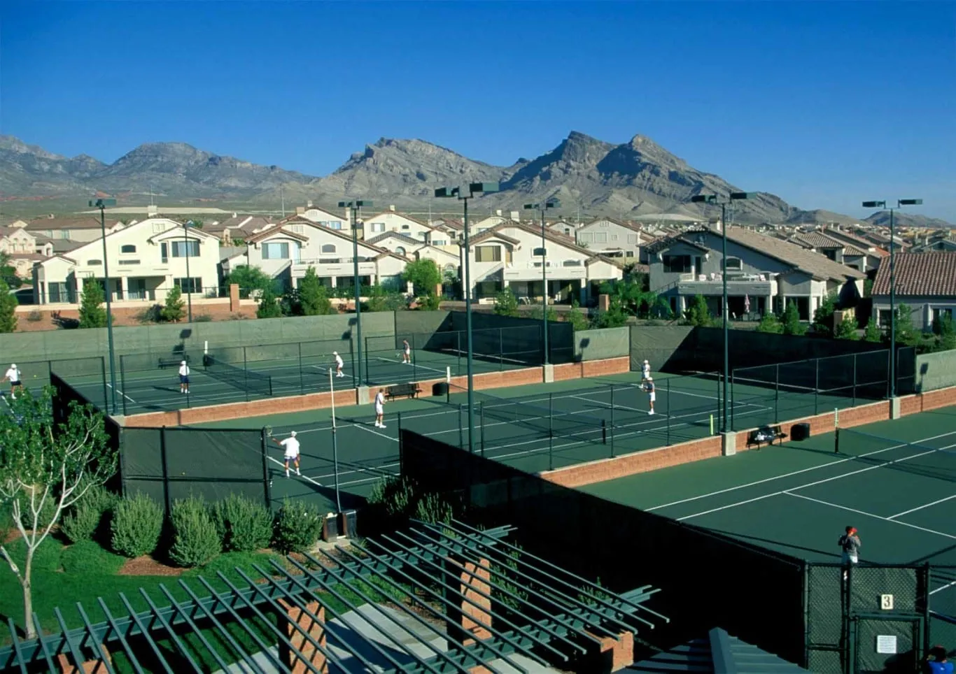 The Arbors Tennis courts in Summerlin