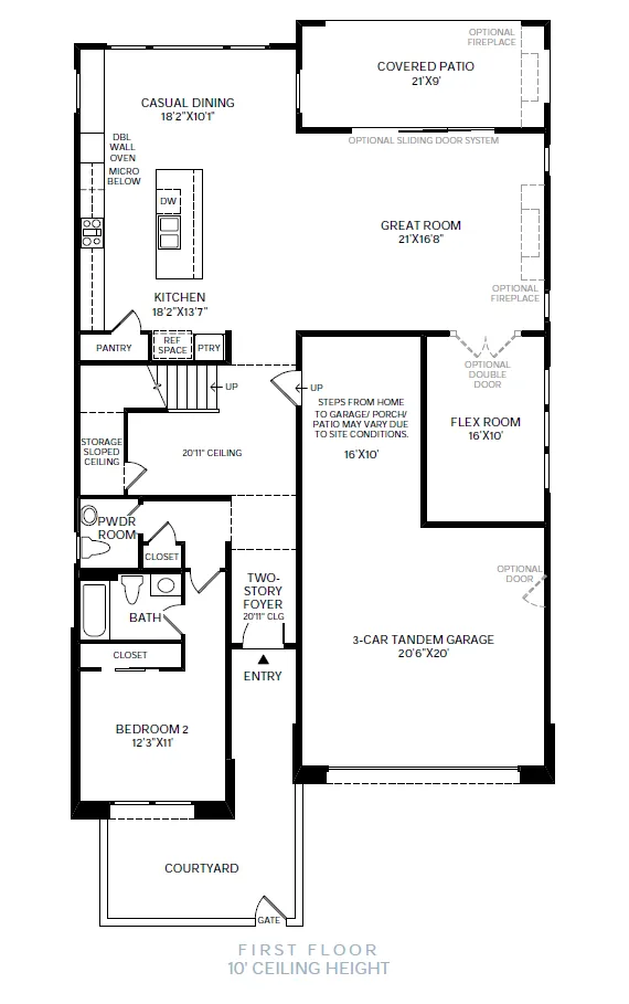 First Floor of Grayson Model at Reflection Ridge by Toll Brothers First Floor of Grayson Model at Reflection Ridge by Toll Brothers