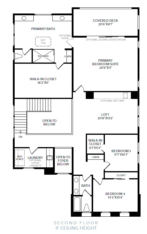 Second Floor of Grayson Model at Reflection Ridge by Toll Brothers Second Floor of Grayson Model at Reflection Ridge by Toll Brothers