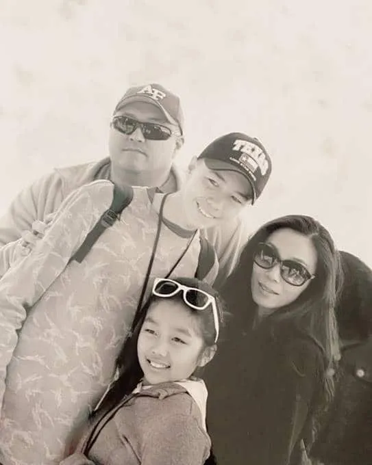 Travis Meyer and his family