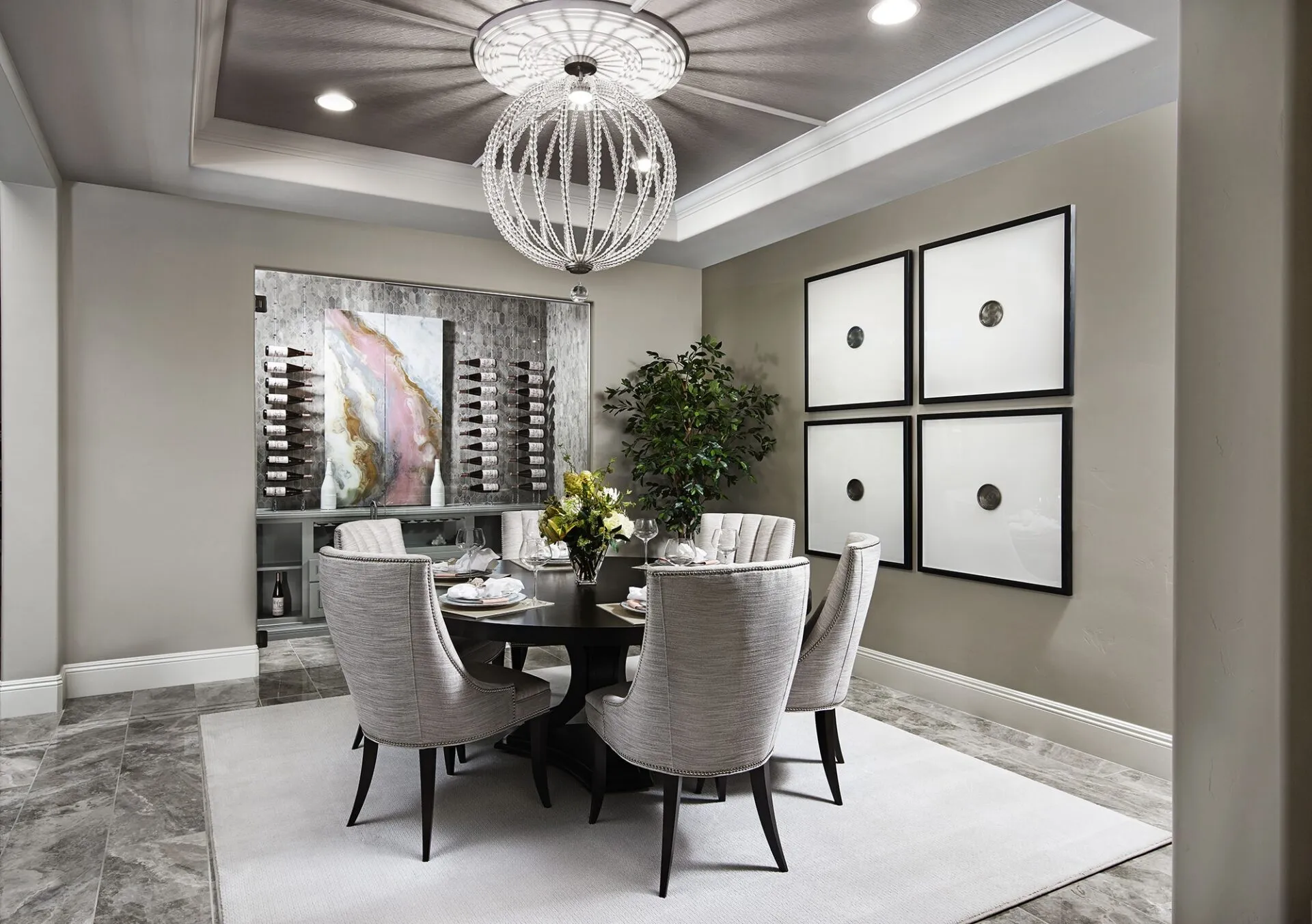 Rocco model Living Room at Scots Pine by Richmond American Homes in Summerlin