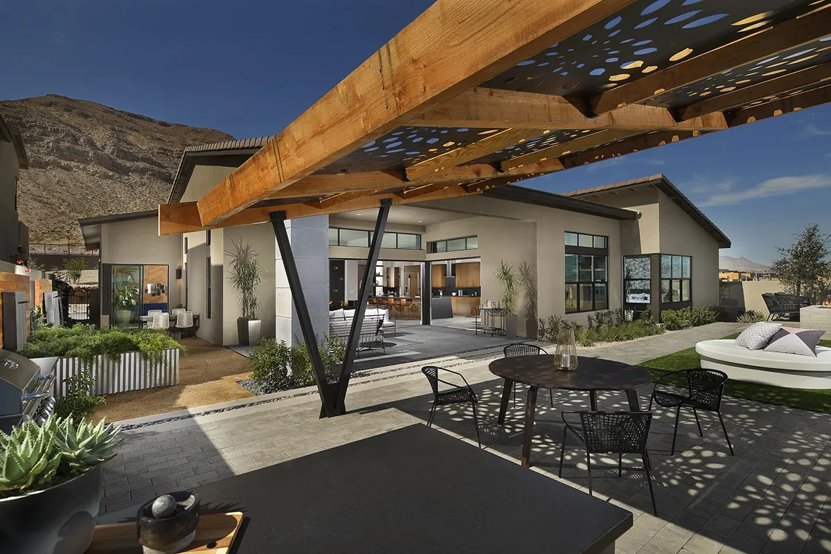 Backyard at Nova Ridge by Pardee Homes in Summerlin