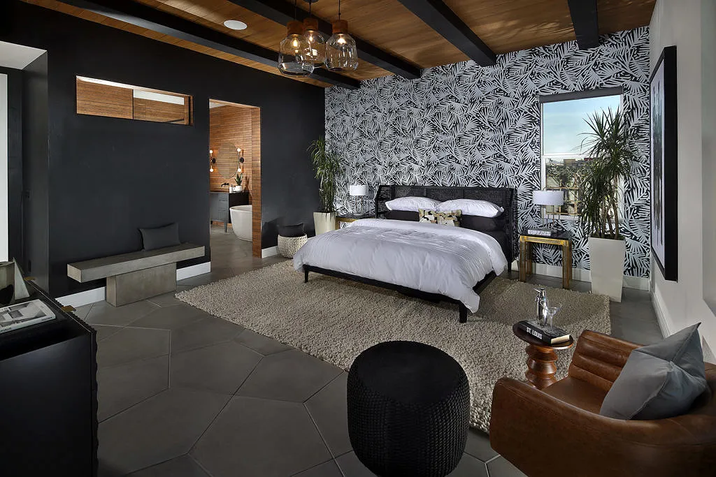 Bedroom of Plan 2 model home at Nova Ridge by Pardee Homes in Summerlin