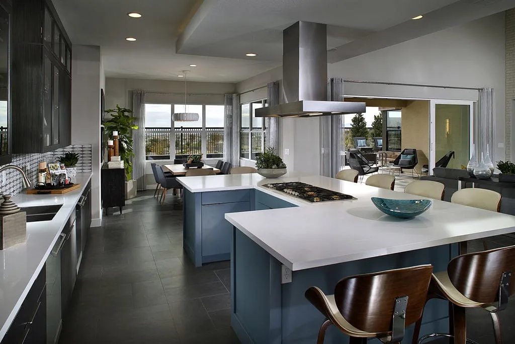 Kitchen in Plan 3 model home at Nova Ridge by Pardee Homes in Summerlin