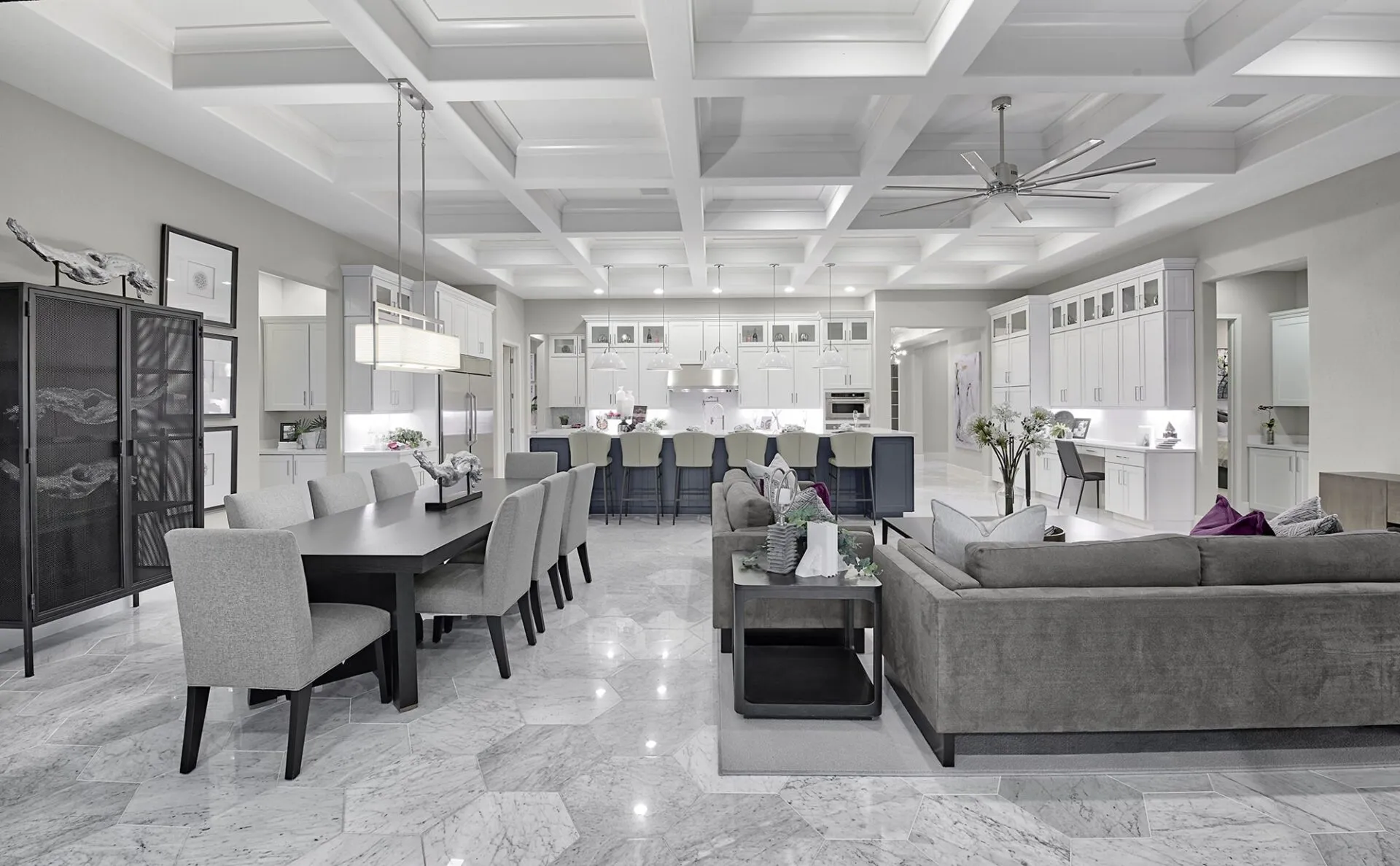Robert model Living Room at Scots Pine by Richmond American Homes in Summerlin