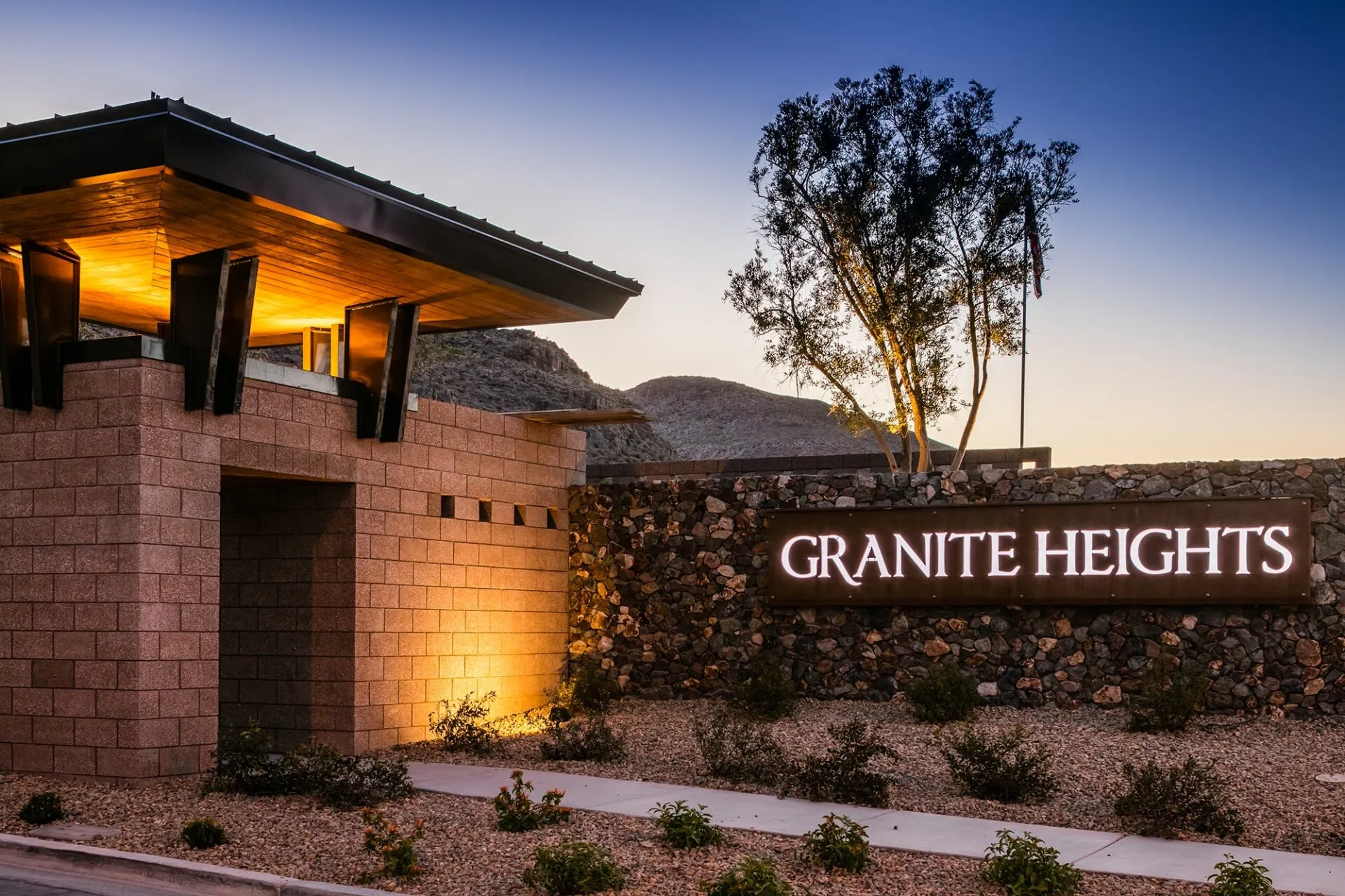 Monument Sign at Granite Heights by Toll Brothers in Summerlin