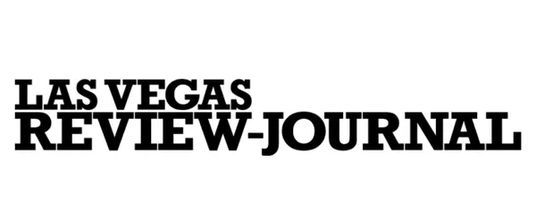 The image displays the Las Vegas Review-Journal logo in bold, black uppercase letters on a white background.
