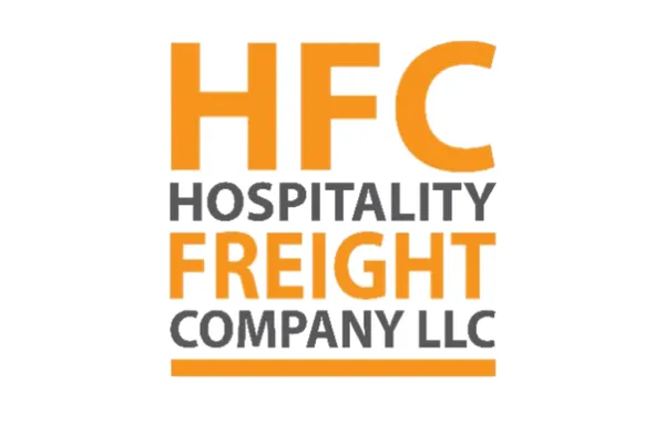 Logos for Website Directory Logo for HFC Hospitality Freight Company LLC. The letters HFC are large and orange, with the company name below in gray and orange text on a white background.
