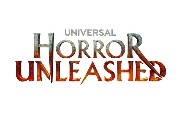 Logos for Website Directory The image shows the words UNIVERSAL HORROR UNLEASHED in a dramatic, distressed font, with UNIVERSAL in gray above and HORROR UNLEASHED in bold, fiery red and orange letters.